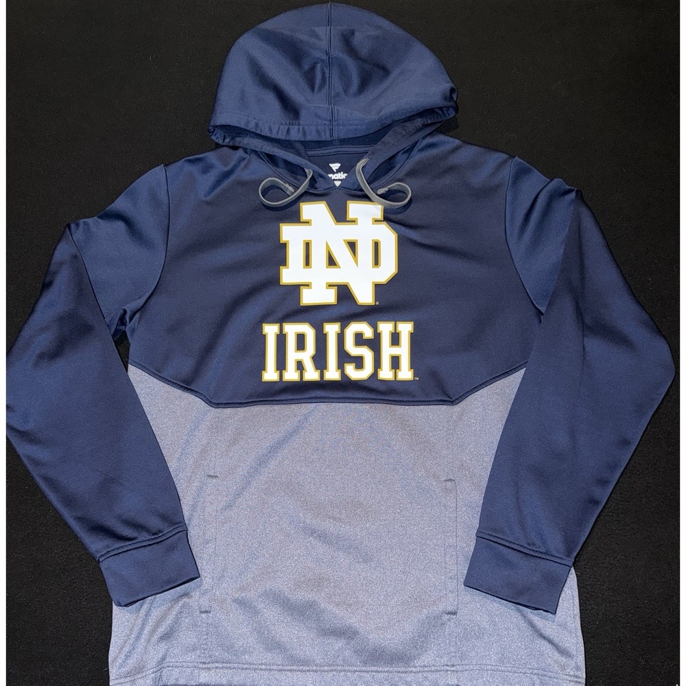 Notre Dame Fighting Irish Graphic Pullover Hoodie Mens Size Large